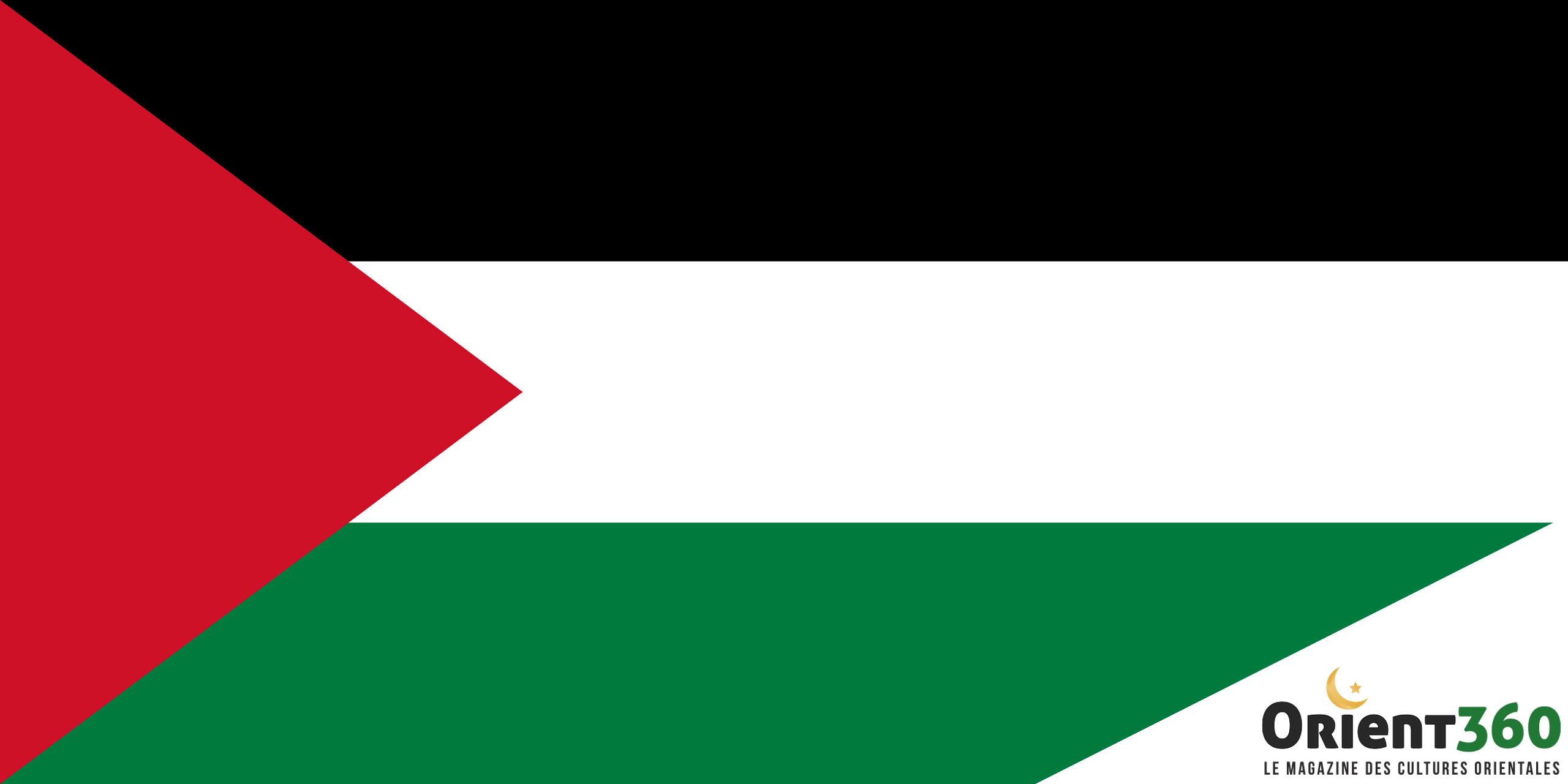 Drapeau de la Bande de Gaza (Palestine)
