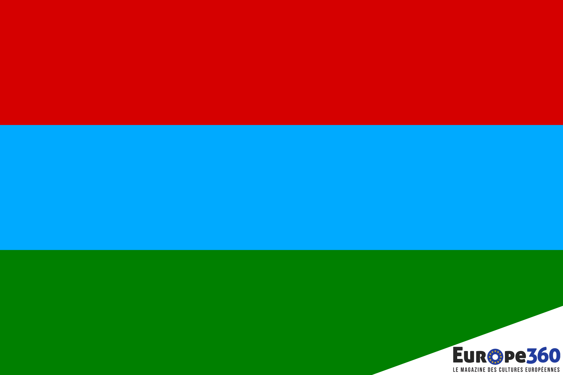 Drapeau de la République de Carélie (Russie) [Image] 2022 Europe360.fr