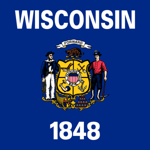 Drapeau du Wisconsin (États-Unis)