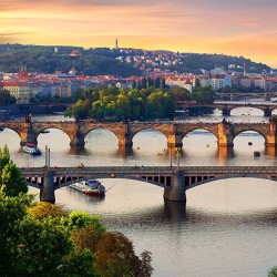 Sublime photo panoramique du vieux Prague