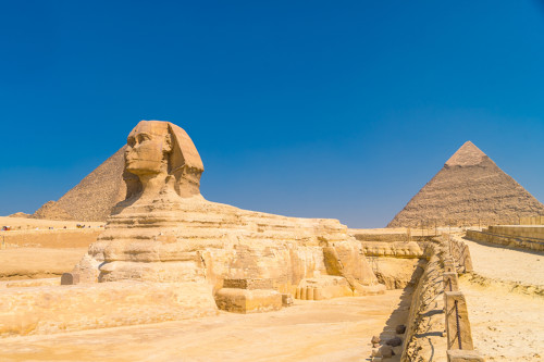 Photo du sphinx de Gizeh en Egypte
