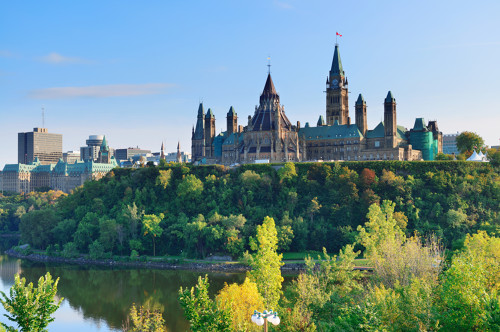 Photo incroyable de la Colline du Parlement à Ottawa au Canada