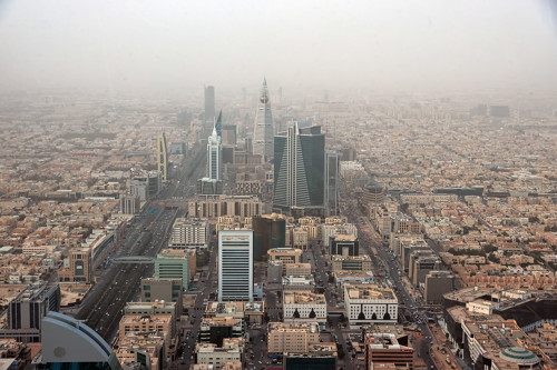 Panorama de la ville de Riyadh en Arabie saoudite