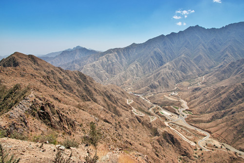 Magnifique vue sur le Canyon de la région d'Asir en Arabie saoudite