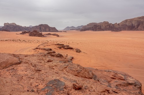 Magnifique photo de la zone protégée de Wadi Rum en Arabie Soudite