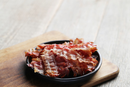 Photographie de bacon canadien
