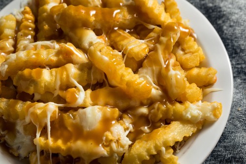 Photographie d'une poutine