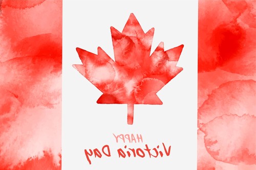 Illustration représentant la fête de Victoria au Canada