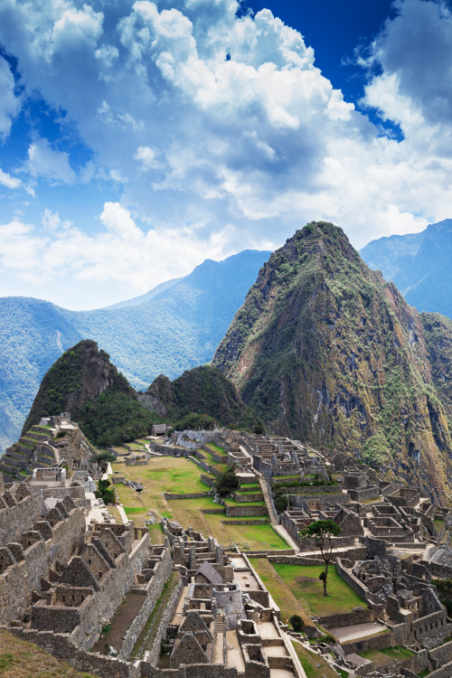 Portrait de la montagne Huayna Picchu au Pérou