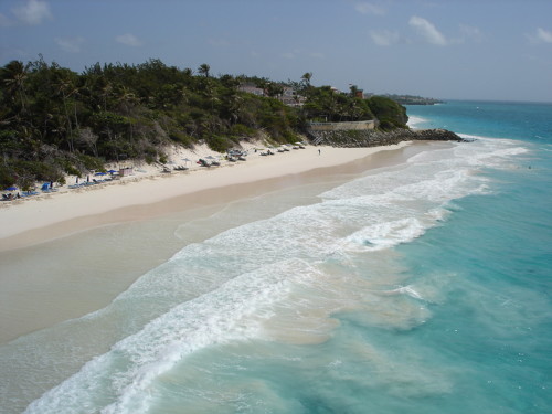 Photo du littoral de l'île Barbade aux Caraïbes