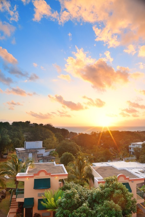 Incroyable photographie prise lors du coucher de soleil sur San Juan à Porto Rico aux Caraïbes