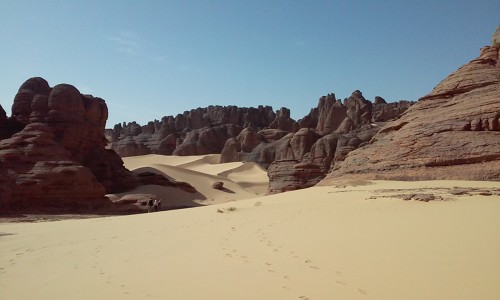 Panorama du désert de Tamanrasset en Algérie