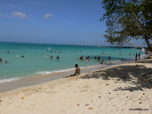 Panorama de Negril Beach en Jamaïque aux Caraïbes