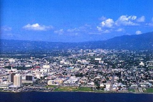 Photo panoramique de Kingston en Jamaïque