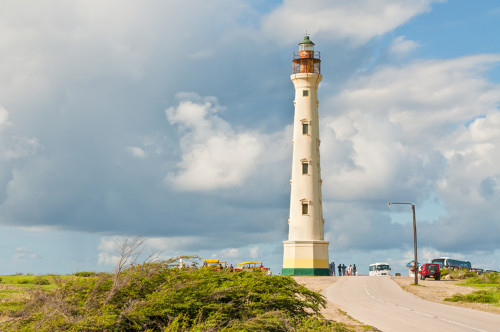 Photo du phare de Californie de l'île d'Aruba dans les Caraïbes