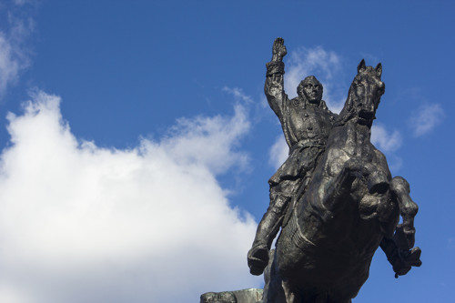 Statue de Simon Bolivar au Venezuela