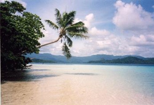 Photo de la plage de l'île de Pohnpei en Micronésie