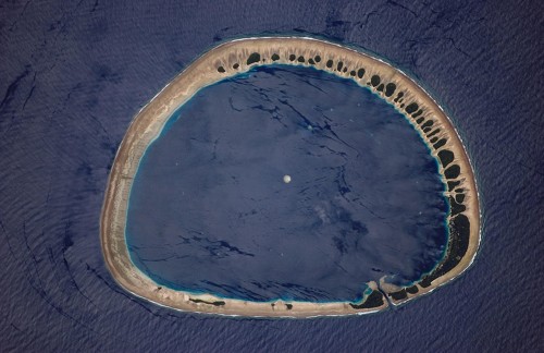 Photo de l'île de Nukuoro en Micronésie